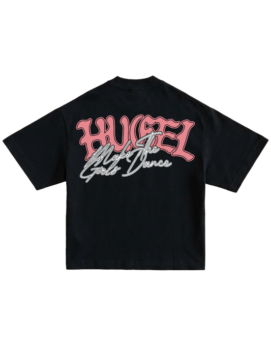 HUGEL x MAKE THE GIRLS DANCE TEE - BLACK
