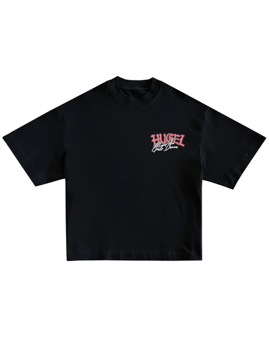 HUGEL x MAKE THE GIRLS DANCE TEE - BLACK