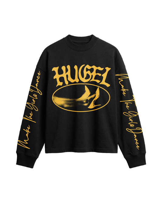 CLAUDIA LONG SLEEVE TOP - BLACK