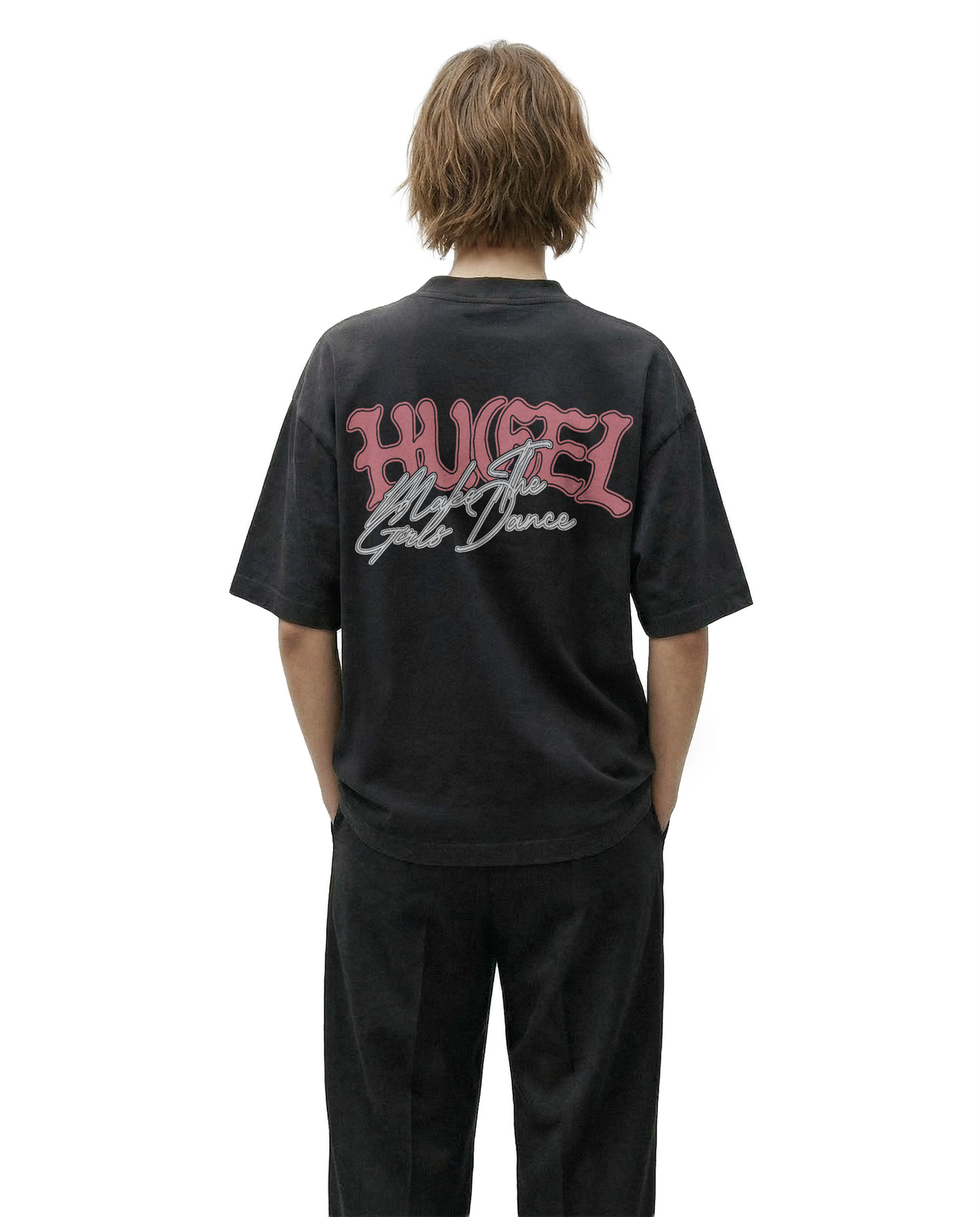 HUGEL x MAKE THE GIRLS DANCE TEE - BLACK